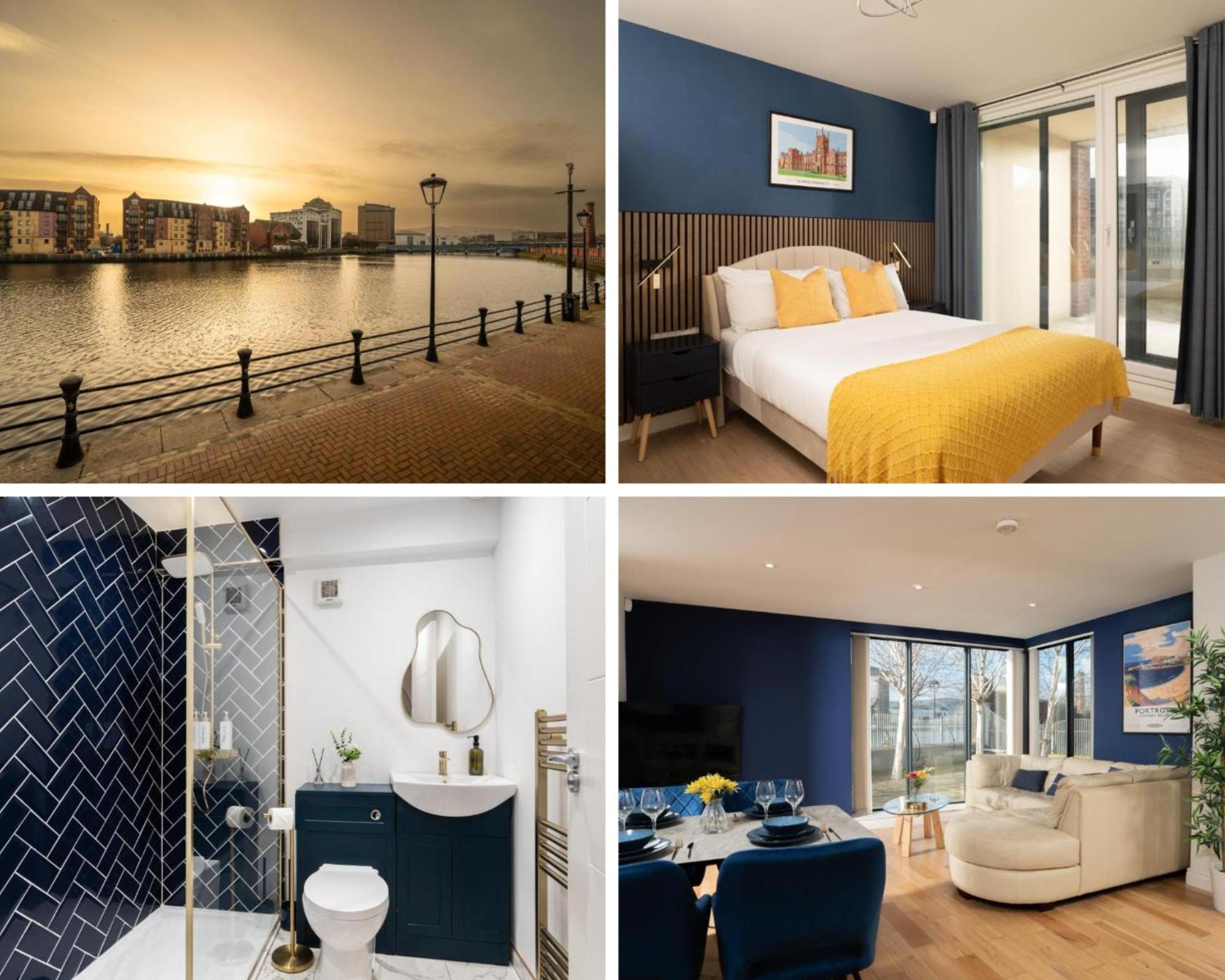 River Side Apartment, City Centre - Beautiful View And Free Parking! Белфаст Екстер'єр фото